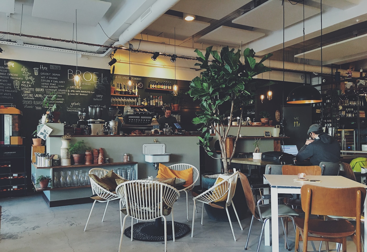 Marble counter top at the Lorong Mambong open desk
